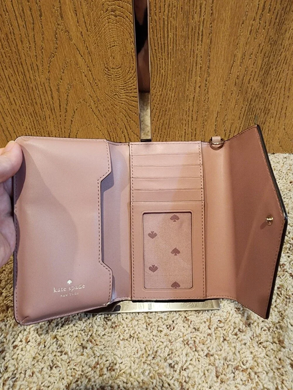 Kate Spade saffiano leather envelope wallet/wristlet